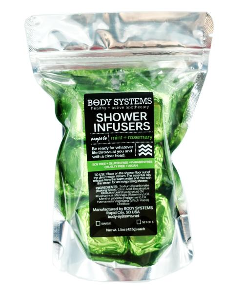 Mint + Rosemary Shower Infusers